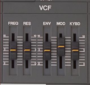 Roland SH-101 のVCF パネル