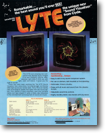 Lyte（1985 年頃？）：ステレオの近くに置くと、音に反応して LED の模様が出るという商品。写真を見ると LED が回転してるようにも見えるんだけど、果たしてどのくらい売れたのか？